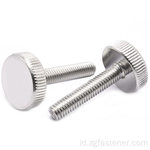 Stainless Steel Knurled Thin Thumbs Screw